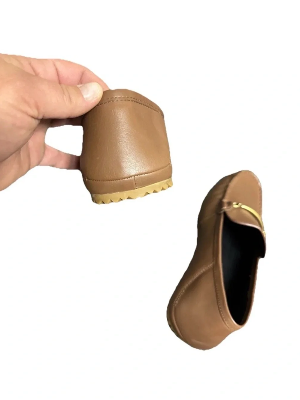 Coach Collapsible Heel Driving Loafers Sz 8D Brown Casual Office / See Photos